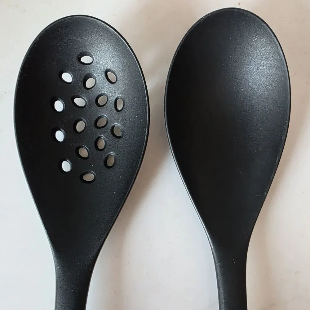 OXO Good Grips Nylon Plastic Black Serving Spoon Set of 2
